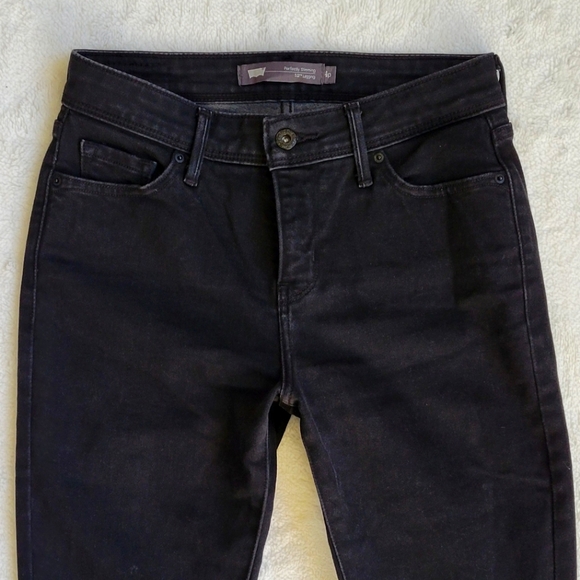 Black Levi's Leggings Perfectly Slimming 512 Jeggings Super Skinny Pull On 4 P - Picture 6 of 12